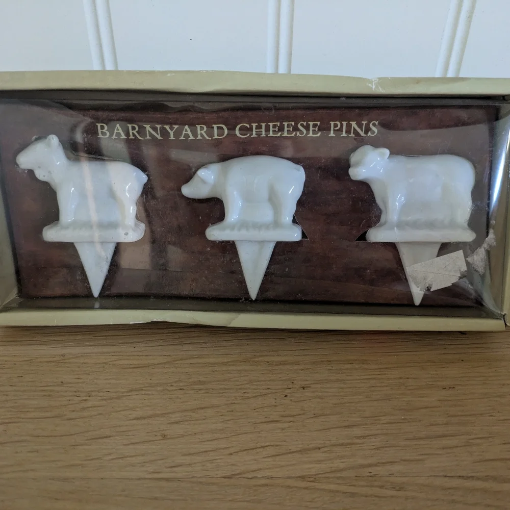 Sur la Table Set of 3 Barnyard Cheese Pins